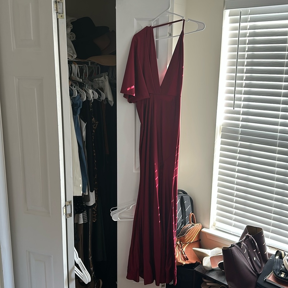 Burgundy Evening Dress, New with Tags